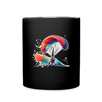 Moteur Paramoteur - Mug uni - noir - Devant