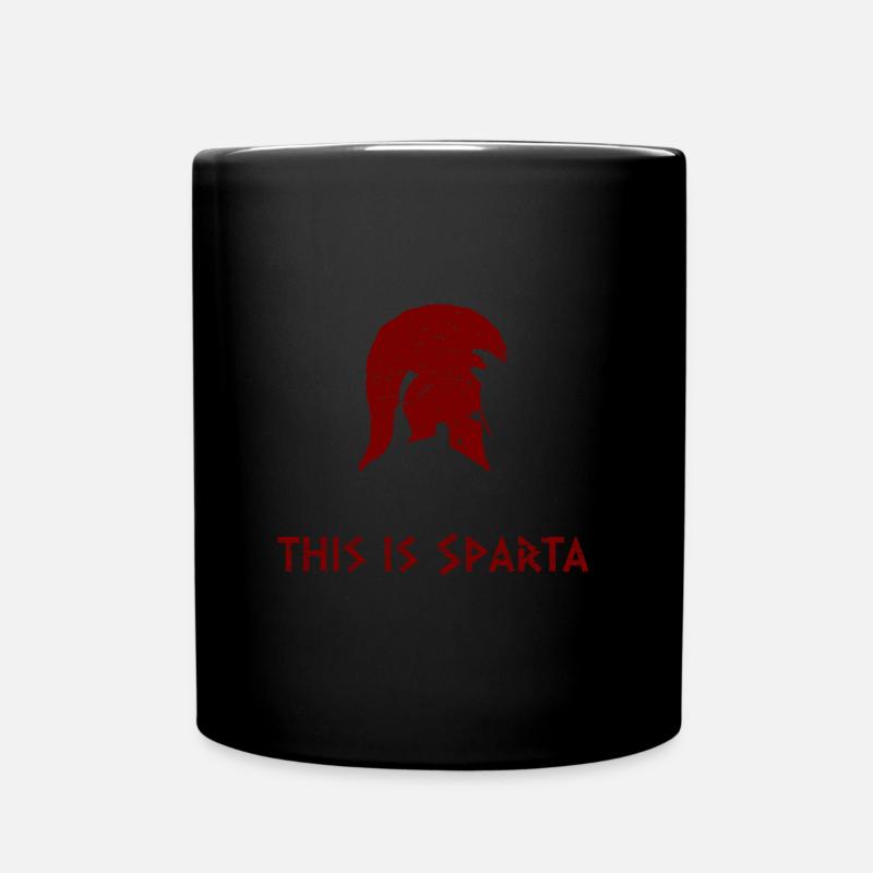 This is Sparta - Tasse einfarbig - Schwarz
