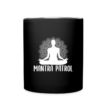 Passionnés de Pilates Mantra Patrol Pilates - Mug uni - noir - Devant