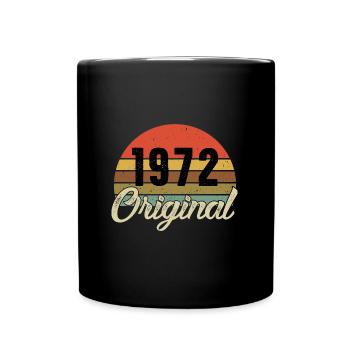 1972 original birthday - Full Colour Mug - black - Front