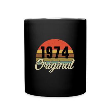 1974 original birthday - Full Colour Mug - black - Front
