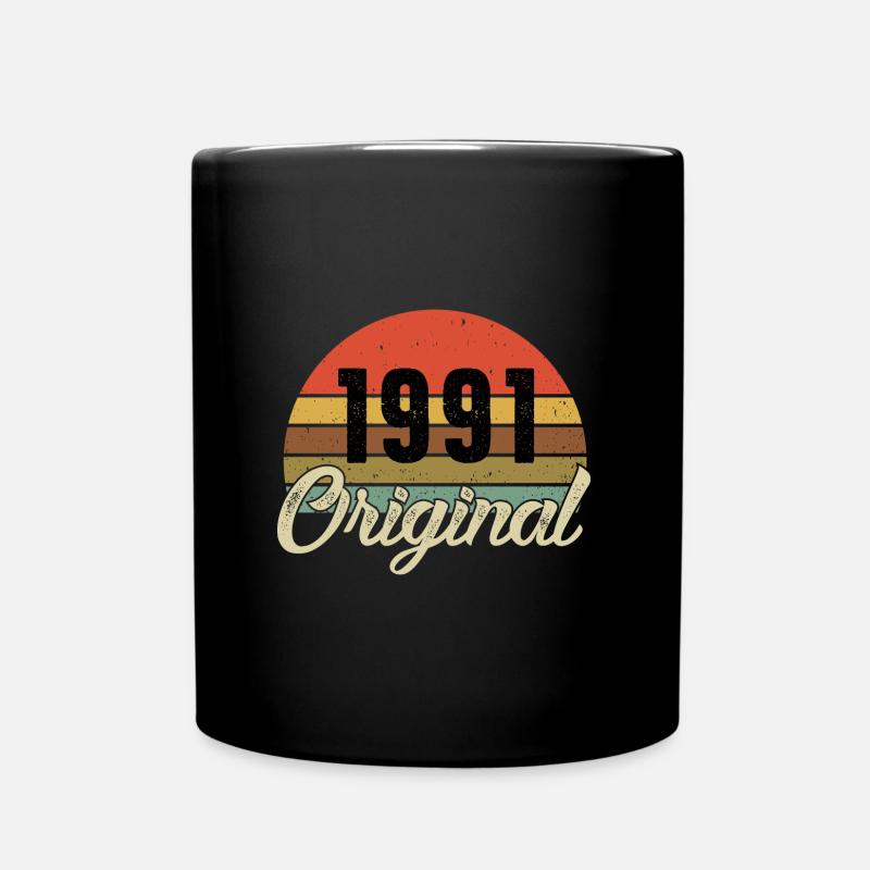 1991 anniversaire original - Mug uni - noir