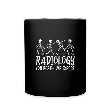 Radiologie Skulls dabbing | Radiologie Skulls - Tasse einfarbig - Schwarz - Vorne