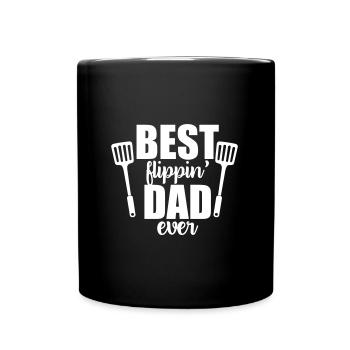 MEILLEUR GRILL PÈRE PAPA GRILL BBQ MEILLEUR MOTIF - Mug uni - noir - Devant