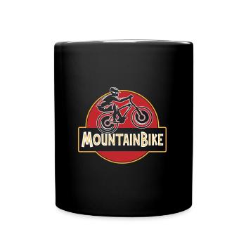VTT Vélo de descente | Les couleurs peuvent être changées - Mug uni - noir - Devant