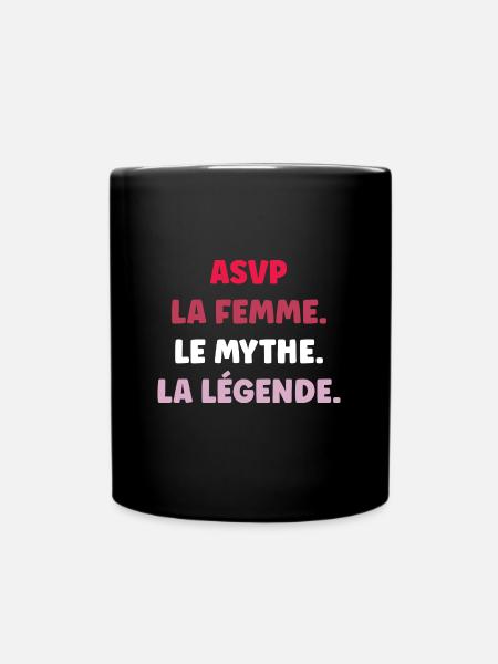 ASVP femme mythe legende - Mug uni - noir