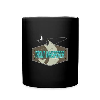 Fly Fishing - Tasse einfarbig - Schwarz - Vorne