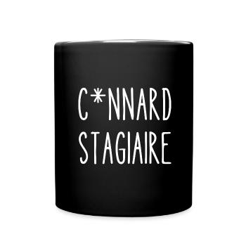 connard stagiaire - Mug uni - noir - Devant