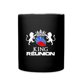 Drapeau De La belle Ile De La Réunion King - Mug uni - noir - Devant