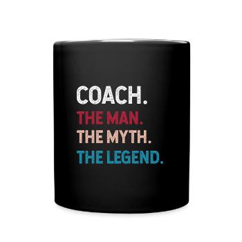 My coach it is good gift humor coach legend - Full Colour Mug - black - Front