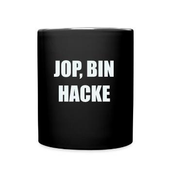Jop Bin Hacke - Party Shirt - Tasse einfarbig - Schwarz - Vorne