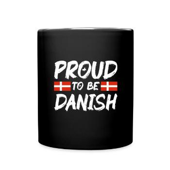 Drapeau du Danemark Scandinavie Drapeau du Danemark Voyage - Mug uni - noir - Devant