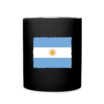 Drapeau de l’Argentine Amérique du Sud Drapeau de l’Argentine - Mug uni - noir - Devant