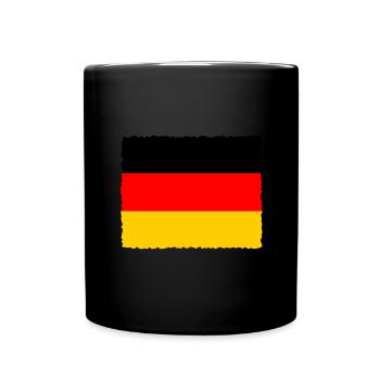 Drapeau de l’Allemagne Drapeau allemand Utilisé Look Homeland - Mug uni - noir - Devant