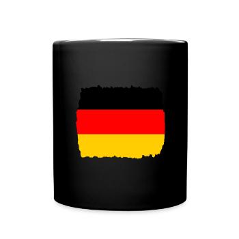 Drapeau de l’Allemagne Drapeau allemand Used Look Home - Mug uni - noir - Devant