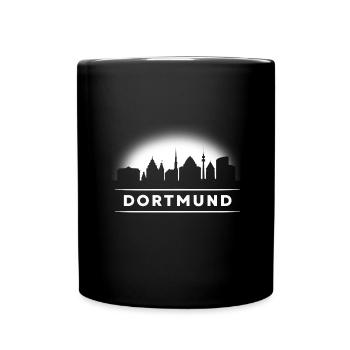 Dortmund Skyline Ruhrpott Ruhrgebiet Dortmunder - Tasse einfarbig - Schwarz - Vorne