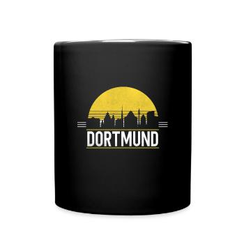 Dortmund Skyline Ruhrpott Ruhr Area Dortmunder - Full Colour Mug - black - Front