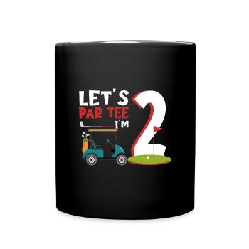 Geschenk für Minigolfspieler - Tasse einfarbig - Schwarz - Vorne