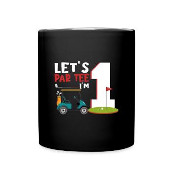Geschenk für Minigolfspieler - Tasse einfarbig - Schwarz - Vorne