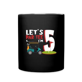 Geschenk für Minigolfspieler - Tasse einfarbig - Schwarz - Vorne