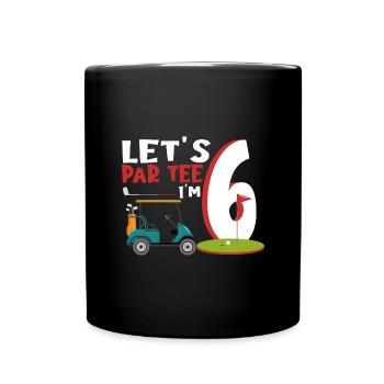 Geschenk für Minigolfspieler - Tasse einfarbig - Schwarz - Vorne