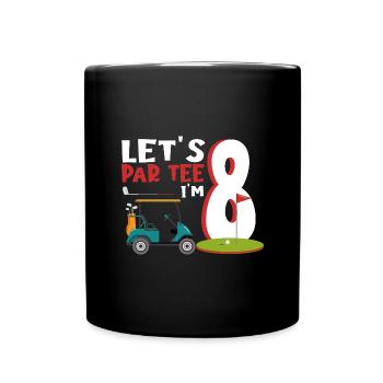 Geschenk für Minigolfspieler - Tasse einfarbig - Schwarz - Vorne