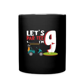 Geschenk für Minigolfspieler - Tasse einfarbig - Schwarz - Vorne