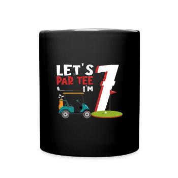 Geschenk für Minigolfspieler - Tasse einfarbig - Schwarz - Vorne