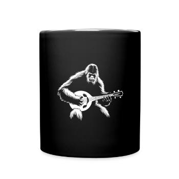 Fox jouant de la guitare cadeau - Mug uni - noir - Devant