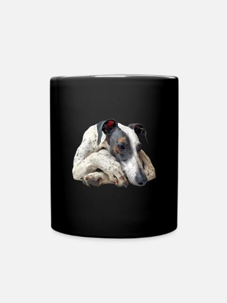 Whippet - Mug uni - noir