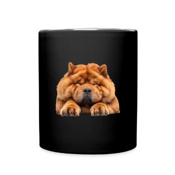 Chow Chow - Tasse einfarbig - Schwarz - Vorne