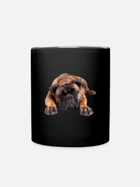 Bullmastiff - Tasse einfarbig - Schwarz