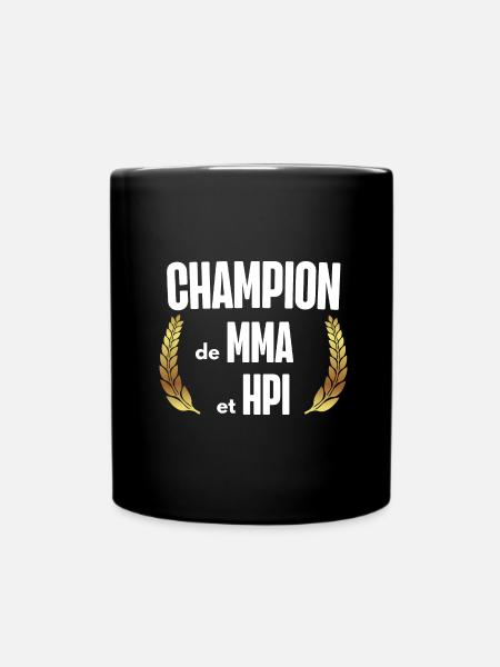 champion de mma et hpi - Mug uni - noir
