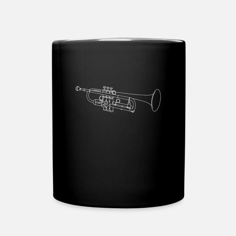trompette - Mug uni - noir