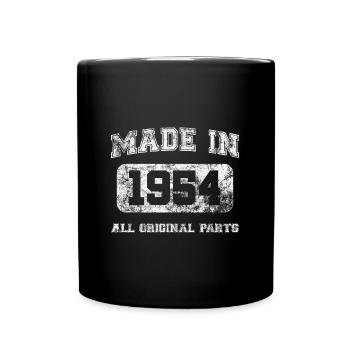 Made In 1954 All Original Parts Birthday Gift Idea - Mug uni - noir - Devant