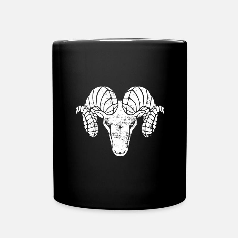 Widder used look - weiß - Tasse einfarbig - Schwarz