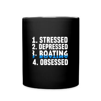 Boating ship captain boat - Full Colour Mug - black - Front