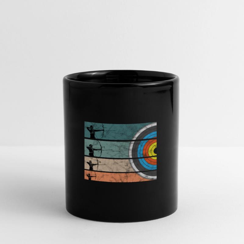 Bogenschiessen Bogenschütze Bogen Pfeil Langbogen Tasse einfarbig