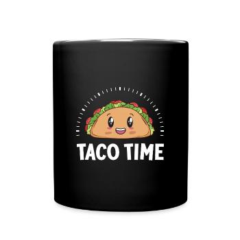 Taco Time Funny Womens Fitness Gym Workout - Mug uni - noir - Devant
