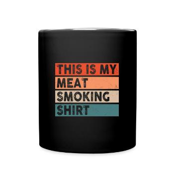 C’est ma viande Smoking Shirt BBQ Lover Barbecue - Mug uni - noir - Devant