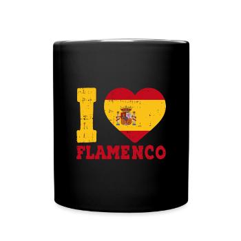 Flamenco - Tasse einfarbig - Schwarz - Vorne