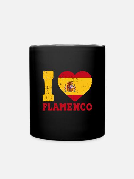 Flamenco - Tasse einfarbig - Schwarz