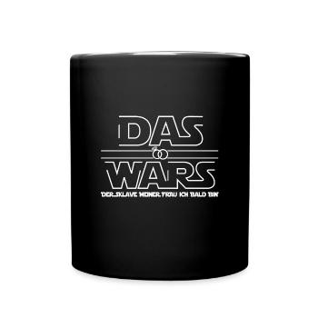 JGA Junggesellenabschied Das wars Bräutigam Mann - Tasse einfarbig - Schwarz - Vorne