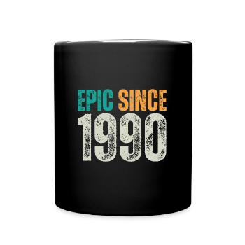 Epic depuis 1990 - Dicton d’anniversaire rétro - Mug uni - noir - Devant