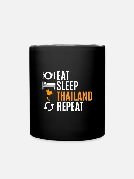 Thailand - Tasse einfarbig - Schwarz