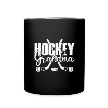 Feldhockey Oma Legende Eishockey Hallenhockey - Tasse einfarbig - Schwarz - Vorne