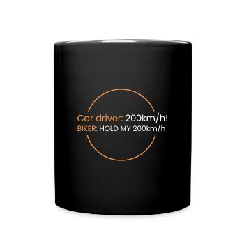 Pour les motocyclistes, 200 km/h ne sont rien - Mug uni - noir - Devant