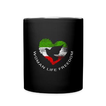 woman life freedom - Full Colour Mug - black - Front