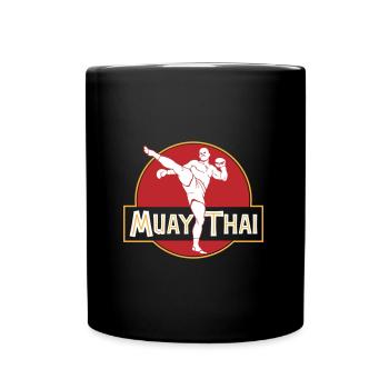 Muay Thai Arts Martiaux MMA Kickboxer | Changer les couleurs - Mug uni - noir - Devant