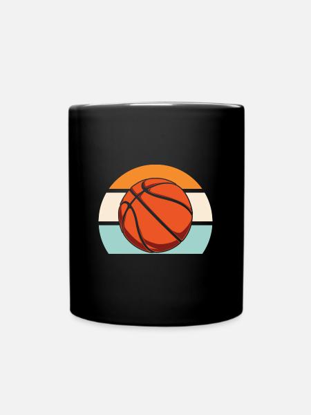 Basketball Basketballer - Tasse einfarbig - Schwarz
